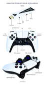 Android Game TV Stick 64 GB Hediye Hazıfa Kartı 2 Kablosuz Oyun Kolu Retro Game Stick Nostalji Oyun Konsolu - 4