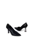 Papuçcity Dnz 03014 8,5 Cm Topuklu Kadın Desenli Stiletto Ayakkabı - 4