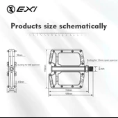 EXİ JT-62 3 Rulmanlı Alüminyum Alaşımlı Mtb Bmx Şehir Ve Yol Bisikleti Geniş Pedal Kırmızı - 3