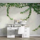 Duvar Dokulu Sarmaşık Dekorlu Duvar Kağıdı thumbnail 4