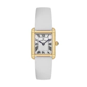 Daniel Klein DKE.1.13787.4 Beyaz Gold Deri Kordonlu Vintage Kadın Kol Saati - 1