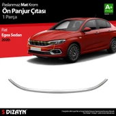 S-Dizayn Fiat Egea Sedan Krom Ön Panjur Çıtası 2020 Üzeri Mat Krom thumbnail 1