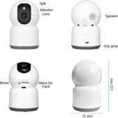 BLİC KAMERA 2.4G SMART HOME Wİ-Fİ ADAPTÖRLÜ 4MP FULL HD BLM-27 1858 - 5