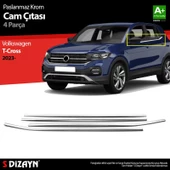 S-Dizayn VW T-Cross Krom Cam Çıtası 4 Prç 2023 Üzeri thumbnail 1