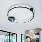 Kainat / Plafonyer Avize / 60 cm / 3 Renk Işık / Antrasit Gövde - 1