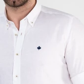 PAUL MARTİN REGULAR FİT KETEN ERKEK GÖMLEK thumbnail 6