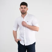 PAUL MARTİN REGULAR FİT KETEN ERKEK GÖMLEK thumbnail 4