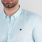 PAUL MARTİN REGULAR FİT KETEN ERKEK GÖMLEK thumbnail 9