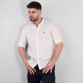 PAUL MARTİN REGULAR FİT KETEN ERKEK GÖMLEK thumbnail 11