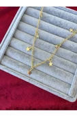 Ulaş Aksesuar   Çoklu Yıldız Gold Renk Kararmaz Paslanmaz 316l Çelik Kadın Kolye - 1