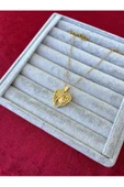 Ulaş Aksesuar   Gold Renk Açılır Kapanabilir Melek Kanadı Zirkon Taşlı Kadın Kararmaz Paslanmaz 316l Çelik Kolye - 1