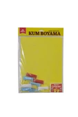 29 Ekim Cumhuriyet Bayramı Kum Boyama Kartı Seti 5 Adet Büyük Boy A4-Red Castle KB-RC-053-1 - 2