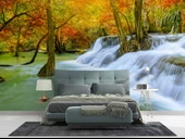 Orman ve Şelale Manzaralı Duvar Kağıdı thumbnail 2