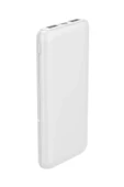 LED Ekranlı Slim 10000MAH Powerbank Taşınabilir Şarj Cihazı Beyaz - 3