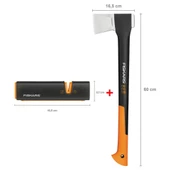 Fiskars Yarma Baltası M-X17 + Balta ve Bıçak Bileyici - 1