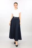 SORALLİNE KADIN KLOŞ ETEK KIŞLIK 779 LACİVERT - 1