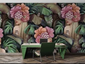 Çiçek ve Kelebek Temalı Duvar Kağıdı thumbnail 4