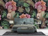 Çiçek ve Kelebek Temalı Duvar Kağıdı thumbnail 2