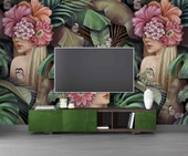 Çiçek ve Kelebek Temalı Duvar Kağıdı thumbnail 3