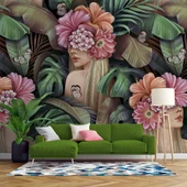 Çiçek ve Kelebek Temalı Duvar Kağıdı thumbnail 1