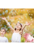 Pilli Roket Atar Köpük Tabancası 32 Delikli Bazooka Bubble Machine - 4