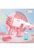 Pilli Roket Atar Köpük Tabancası 32 Delikli Bazooka Bubble Machine - 5