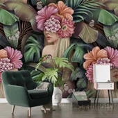 Çiçek ve Kelebek Temalı Duvar Kağıdı thumbnail 6