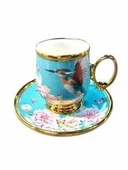 Roy King Qush Kahve Fincan Takımı Mavi thumbnail 1