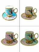 Roy King Qush Kahve Fincan Takımı Mavi thumbnail 2