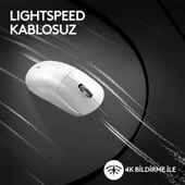 Logitech G PRO X Superlight 2 910-006639 Beyaz Lightspeed Hero Şarjlı Optik Kablosuz Oyuncu Mouse - Teşhir - 2