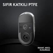 Logitech G PRO X Superlight 2 910-006639 Beyaz Lightspeed Hero Şarjlı Optik Kablosuz Oyuncu Mouse - Teşhir - 5