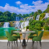 Deniz ve Şelale Temalı Duvar Kağıdı thumbnail 5