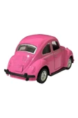 METAL ÇEK BIRAK PEMBE RENK MİNİ VOSVOS ARABA 8 CM HEDİYE KOLEKSİYON - 2