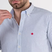 PAUL MARTİN REGULAR FİT GOFRE KUMAŞ ERKEK GÖMLEK - 11