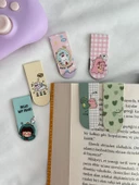 Kawaii Dino Magnetic Bookmark / Kitap Ayracı 6lı Set - 2