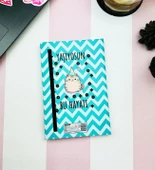 YAŞIYORSUN BU HAYATI V2 KEDİ TASARIM LASTİKLİ ÇİZGİSİZ DEFTER - 3