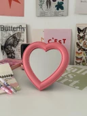 Pink Love Küçük Makyaj Aynası - 2