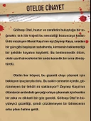 DEDEKTİF VAKA ÇÖZME OYUNU OTEL CİNAYETİ ZEYNEP KAYA DOSYASI - 2