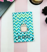 YAŞIYORSUN BU HAYATI V2 KEDİ TASARIM LASTİKLİ ÇİZGİSİZ DEFTER - 2
