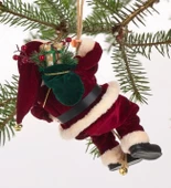 Yılbaşı Süsü Noel Baba Biblo Figür Büyük Boy 45cm - Asma ipi ile 78 cm - 2