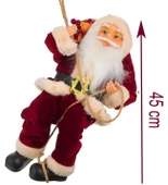 Yılbaşı Süsü Noel Baba Biblo Figür Büyük Boy 45cm - Asma ipi ile 78 cm - 5