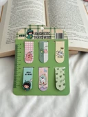 Kawaii Dino Magnetic Bookmark / Kitap Ayracı 6lı Set - 3