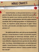 DEDEKTİF VAKA ÇÖZME OYUNU MİRAS CİNAYETİ VAKASI CEMAL KARAHAN DAVASI - 2