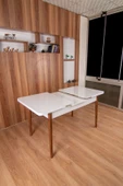 kesenegore 80x130(kapalı) 80x170(açık) Yemek Odası Takımı Mutfak Masası Takımı Yemek Masası 6 Kişilik - 2