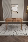 UZMHOME 6 Kişilik Açılır Masa Sandalye Takımı Mutfak Masası Takımı Salon Masası Yemek Masası Masa Takımı - 3