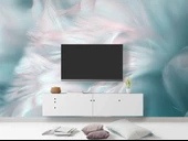 Pembe Mavi Tüy Temalı Duvar Kağıdı thumbnail 3