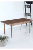 İnjir Home Slate Serisi Sümela Açılır Yemek ve Mutfak Masa Takımı 6 Sandalyeli - Cappucino - 4