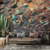 Kuş Sürüsü Temalı Duvar Kağıdı thumbnail 1