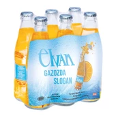 Elvan Gazoz Portakallı 250 ml 6 lı Paket Cam Şişe - 1