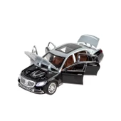 1:24 Ölçek Die-cast Model Metal Araba Süper Sedan Gri Işıklı - 1